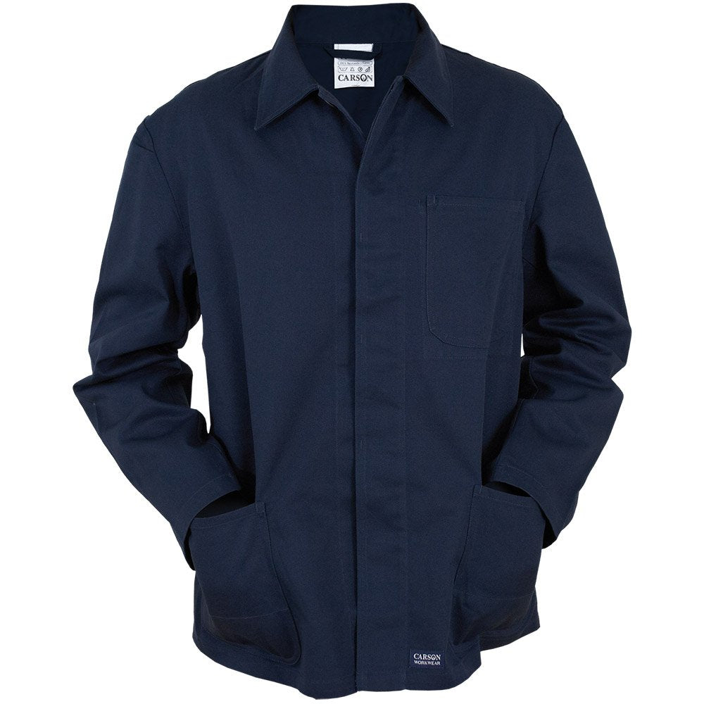 Carson Classic Workwear Arbeitsjacke aus reiner Baumwolle, 1 Stück, 44, marine, KTH709J.HY Marine 44