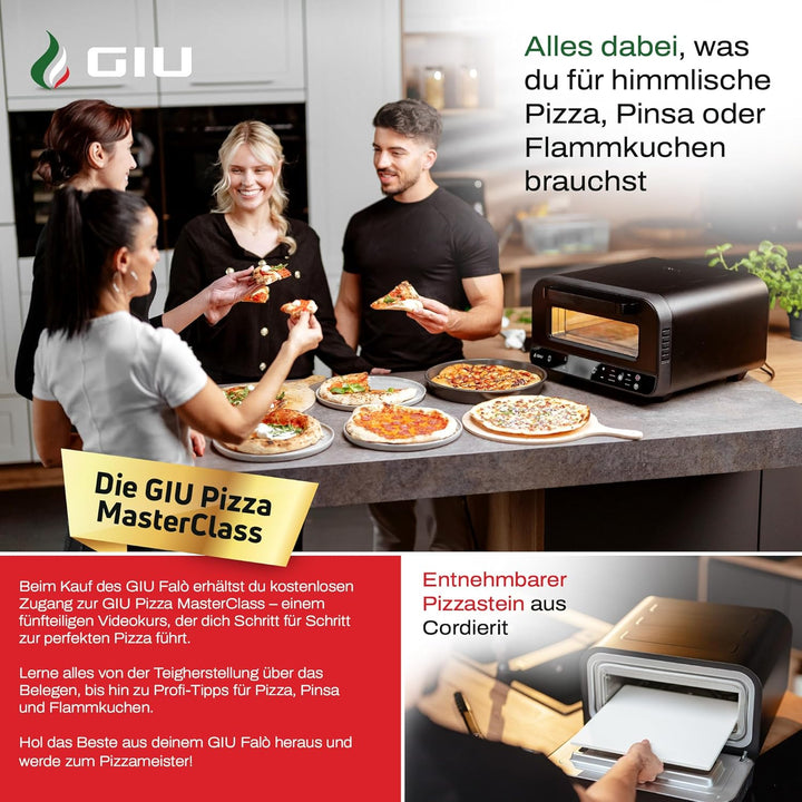GIU Elektrischer Pizzaofen - Starker Elektro-Ofen für neapolitanische Pizza | Backofen, Pizzaofen, e