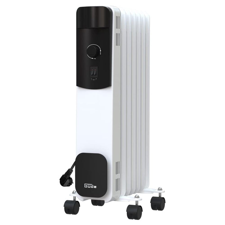 Güde Ölradiator OR 1500-7 (220-240 V, 1500 W Heizleistung, 3 Heizstufen (600/900/1500 W), 7 Rippen,