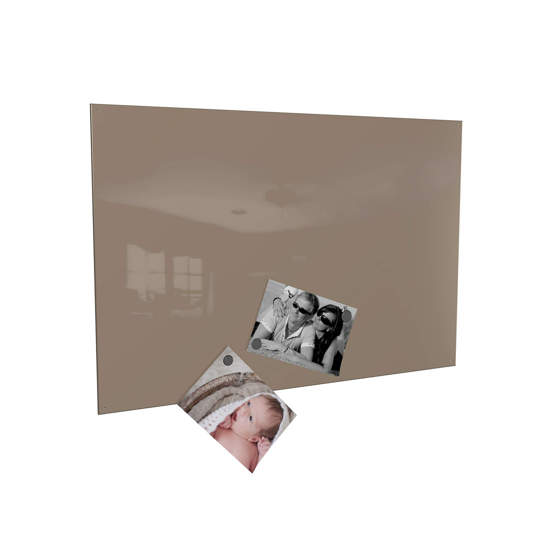 Colours-Manufaktur Magnettafel Magnetwand inkl. 4 Magnete (Cappuccino/beige, 60 x 90 cm) grau, Blau