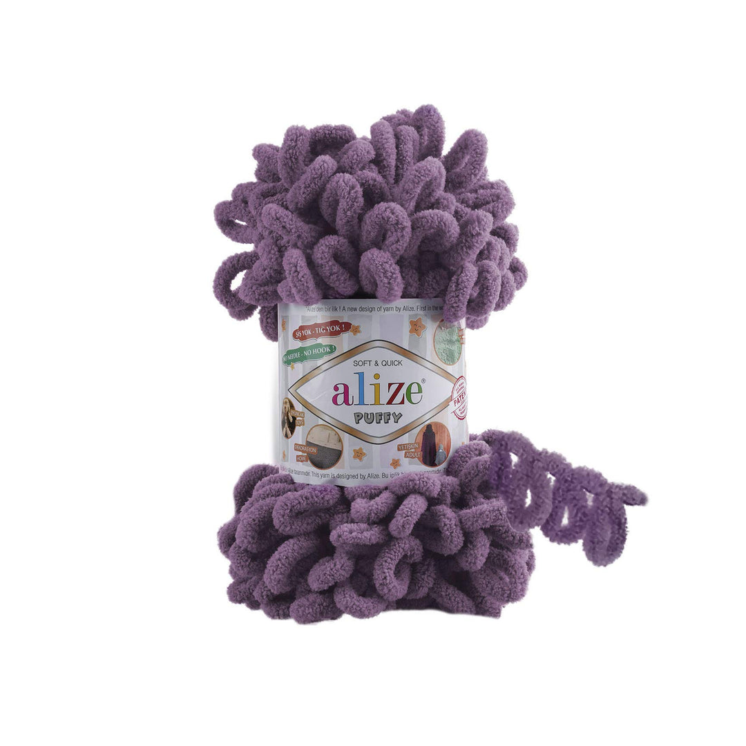 Alize Puffy Babydecke-Garn, 5 Knäuel, 500 g, 45,7 m, 100 % Mikro-Polyester, weiches Garn, Babydecke,