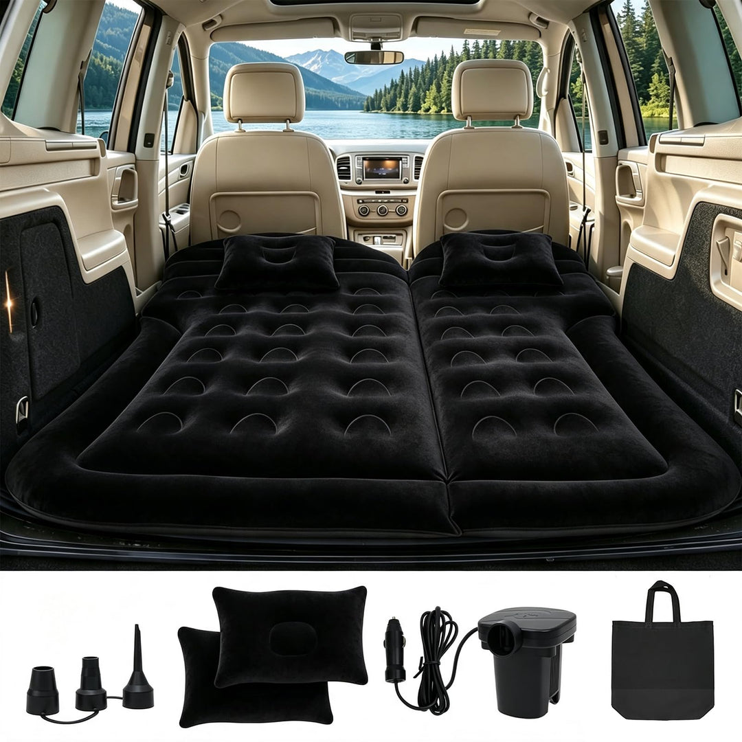 SUV Luftmatratze, Auto Matratze, Aufblasbare Matratze, Schwarz, Schwarz
