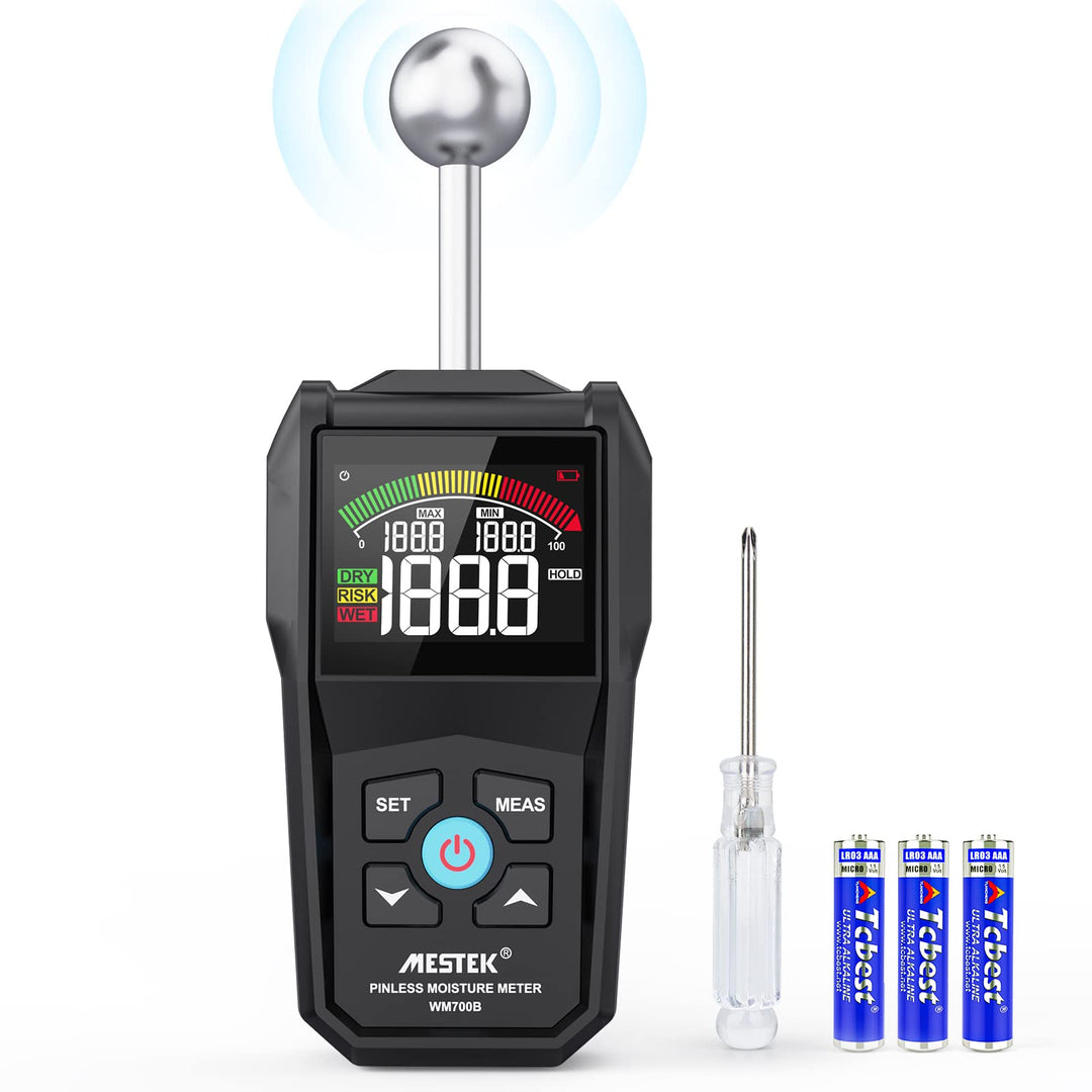 Feuchtigkeitsmessgerät MESTEK Feuchtigkeitsmesser Feuchtemessgerät mit Digitale LCD Display Akustisc