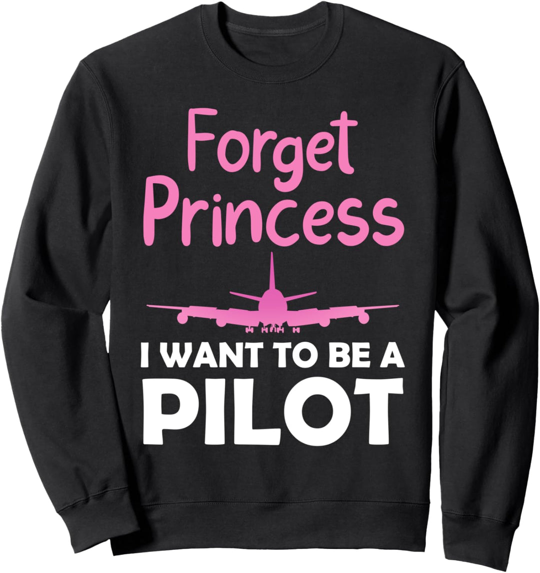 Zukunft Pilot Kunst Für Frauen Mädchen Flugzeug Flieger Flugzeug Sweatshirt