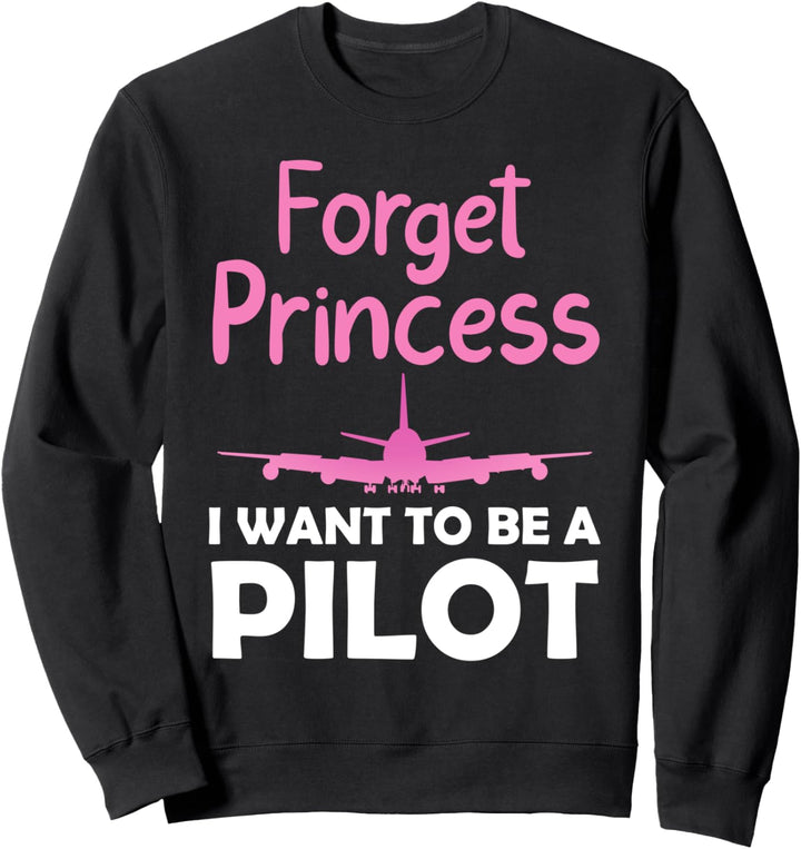 Zukunft Pilot Kunst Für Frauen Mädchen Flugzeug Flieger Flugzeug Sweatshirt
