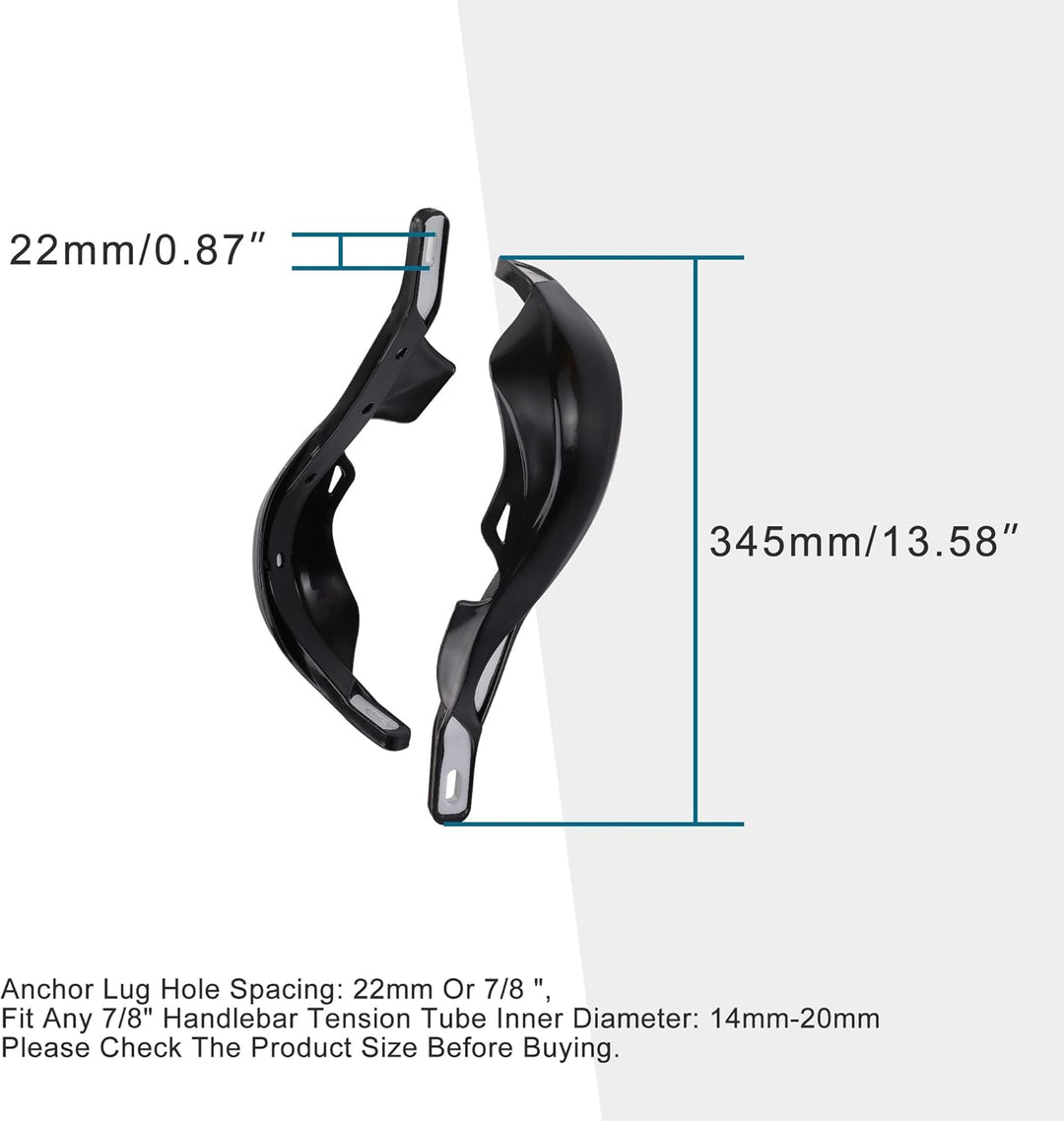 GOOFIT 1" Aluminium-Legierung Lenkerhandbürste Guards Schutzhandschützer Kit Ersatz für Kawasaki Suz
