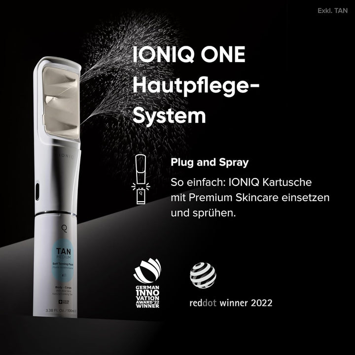 IONIQ Skincare IONIQ ONE Sprayer - streifenfreies Auftragen in drei Minuten - Magnetic Skin Technolo
