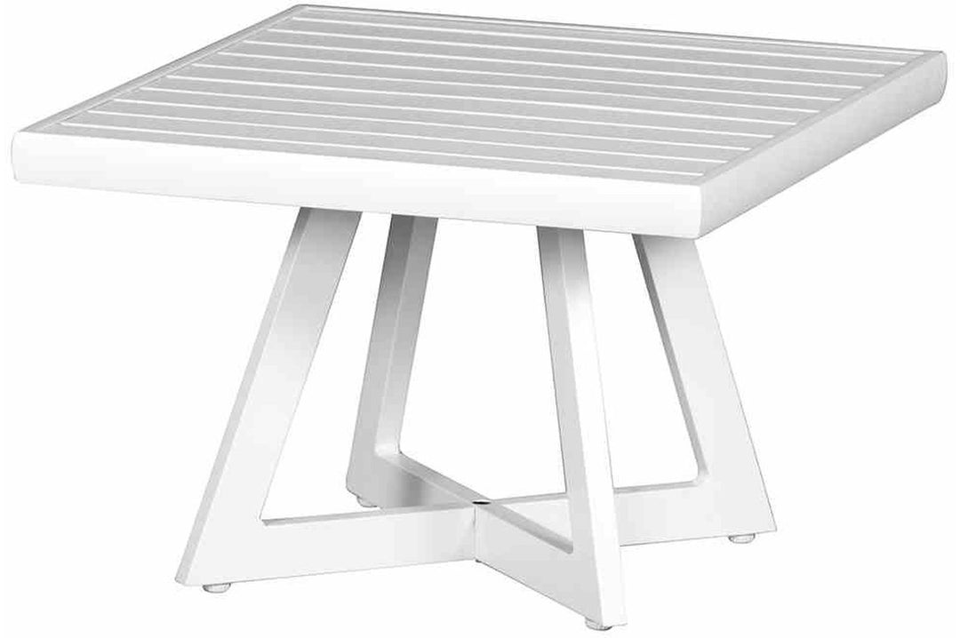 Siena Garden Loungetisch Alexis, Aluminium, Zwei versch. Farben, ca. 50x50 cm weiss