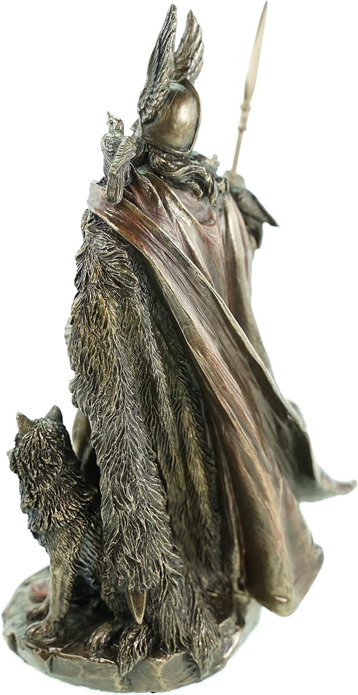 Veroneses Figur Odin Germanischer Gott Wodan bronziert nordische Götter