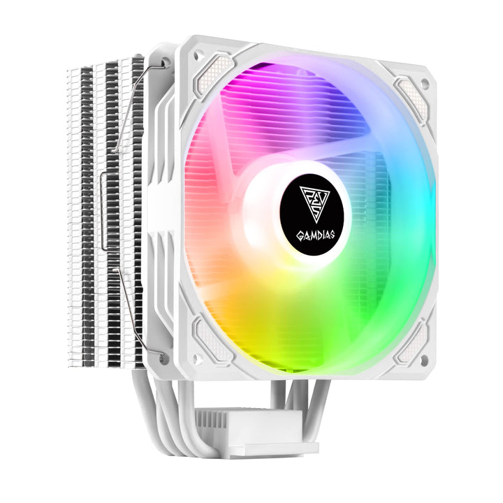 GAMDIAS BOREAS E1-410 WH CPU-Kühler, CPU-Luftkühler, CPU-Lüfter, direkter Berührungskontakt, 4 Kupfe