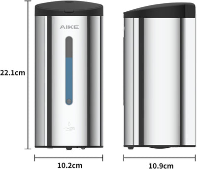 AIKE AK1205 Seifenspender Automatisch Wandbefestigung, 700ml Kommerzieller Automatischer Flüssigseif