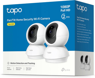Tapo TP-Link C200P2 360° Überwachungskamera für den Innenbereich, 1080P, Nachtsicht, Bewegungserkenn