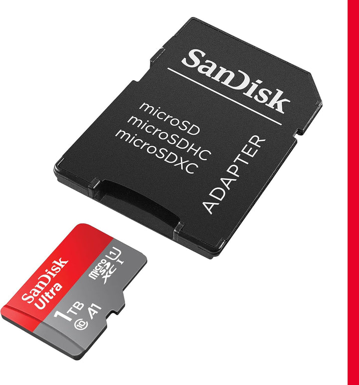 SanDisk Ultra Android microSDXC UHS-I Speicherkarte 1 TB + Adapter (Für Smartphones und Tablets, A1,