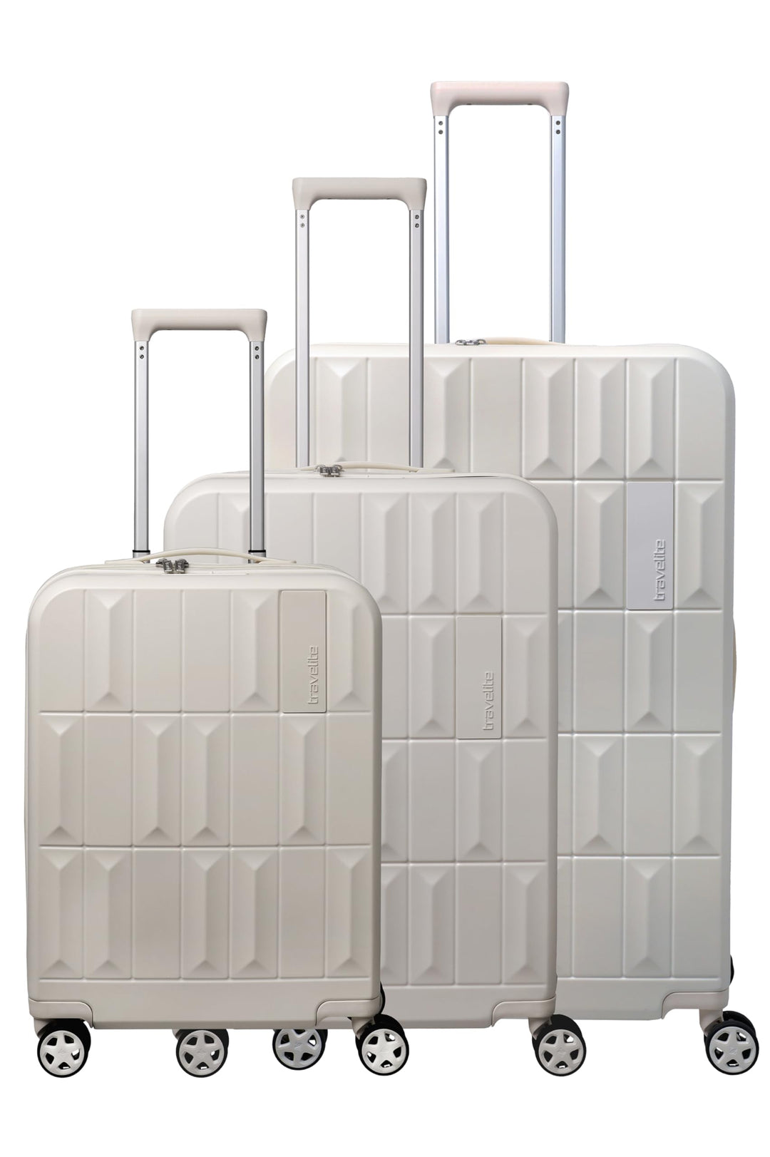Travelite Hartschalenkoffer Set PANELLO, 3-teilig S/M/L, alle Grössen mit TSA-Kombinationsschloss un