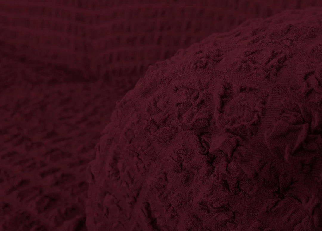 BIANCHERIAWEB Voila Sofaüberwurf aus Canvas, 2-Sitzer Bordeaux, Bordeaux