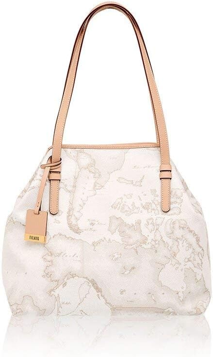 ALVIERO Martini Donna Borsa Geo A Spalla Media Bianco Mod. D016 6188 Einheitsgrösse Bianco, Einheits