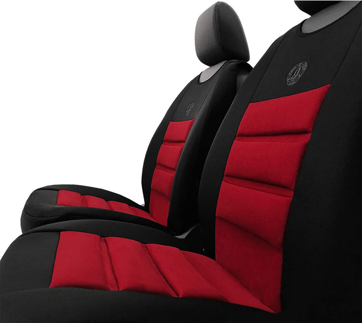 GSC Sitzbezüge Universal Schonbezüge 1+1 kompatibel mit Suzuki IGNIS Rot, Rot