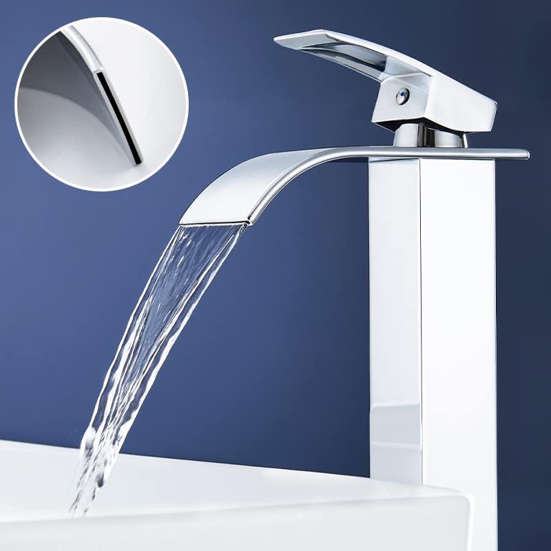 11.6 Zoll Hohes Wasserhahn Bad Chrom, Dolinvo Armatur badezimmer Wasserfall Einhandmischer Waschtisc