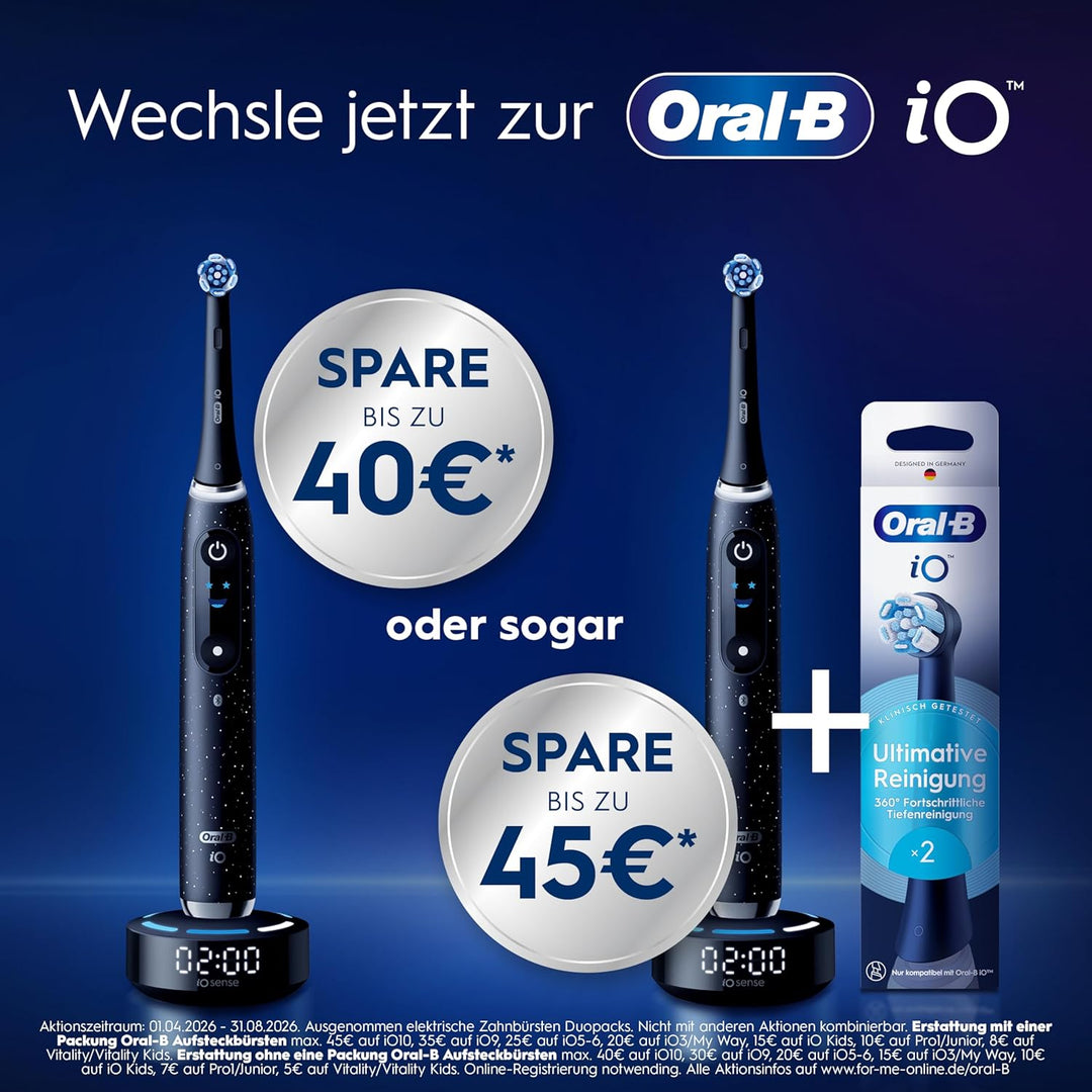 Oral-B iO Series 3 Plus Edition Elektrische Zahnbürste/Electric Toothbrush, PLUS 3 Aufsteckbürsten,