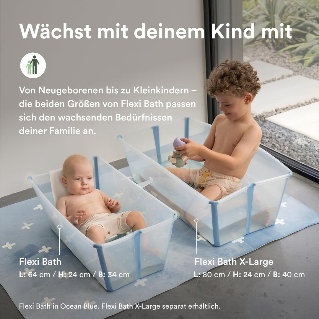 Stokke Flexi Bath (Sandy Beige) mit Newborn Support - Robust &amp; einfach zu verstauen - Bequem für zuh