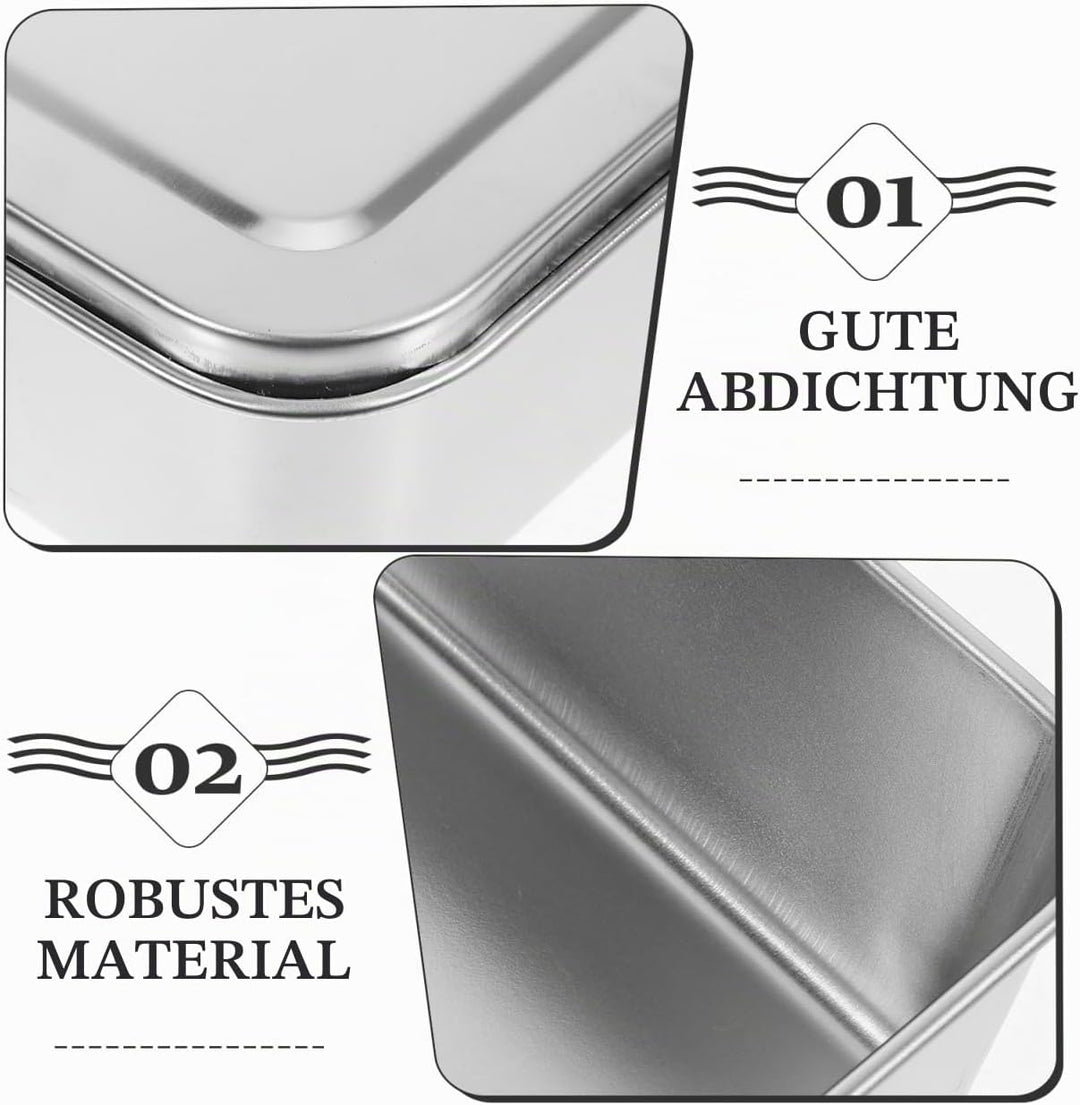 Kuchenform Mit Deckel Aus Edelstahl Rechteckige Ofenbox FüR Brot Backen Hohe KapazitäT Backblech FüR
