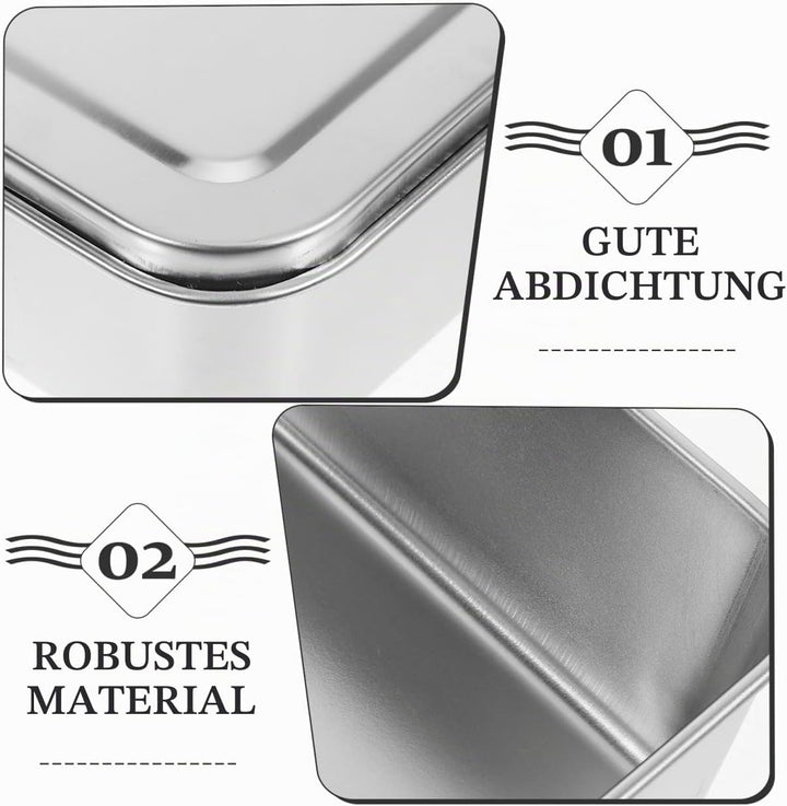 Kuchenform Mit Deckel Aus Edelstahl Rechteckige Ofenbox FüR Brot Backen Hohe KapazitäT Backblech FüR