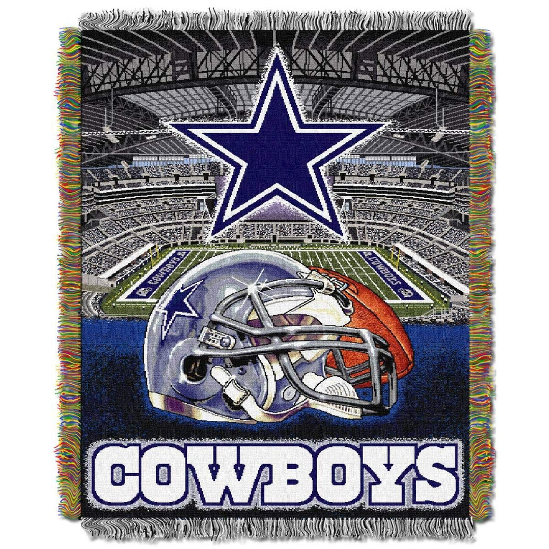 NORTHWEST Officially Licensed NFL Home Field Advantage Woven Tapestry Throw Blanket, 48" x 60", Mult
