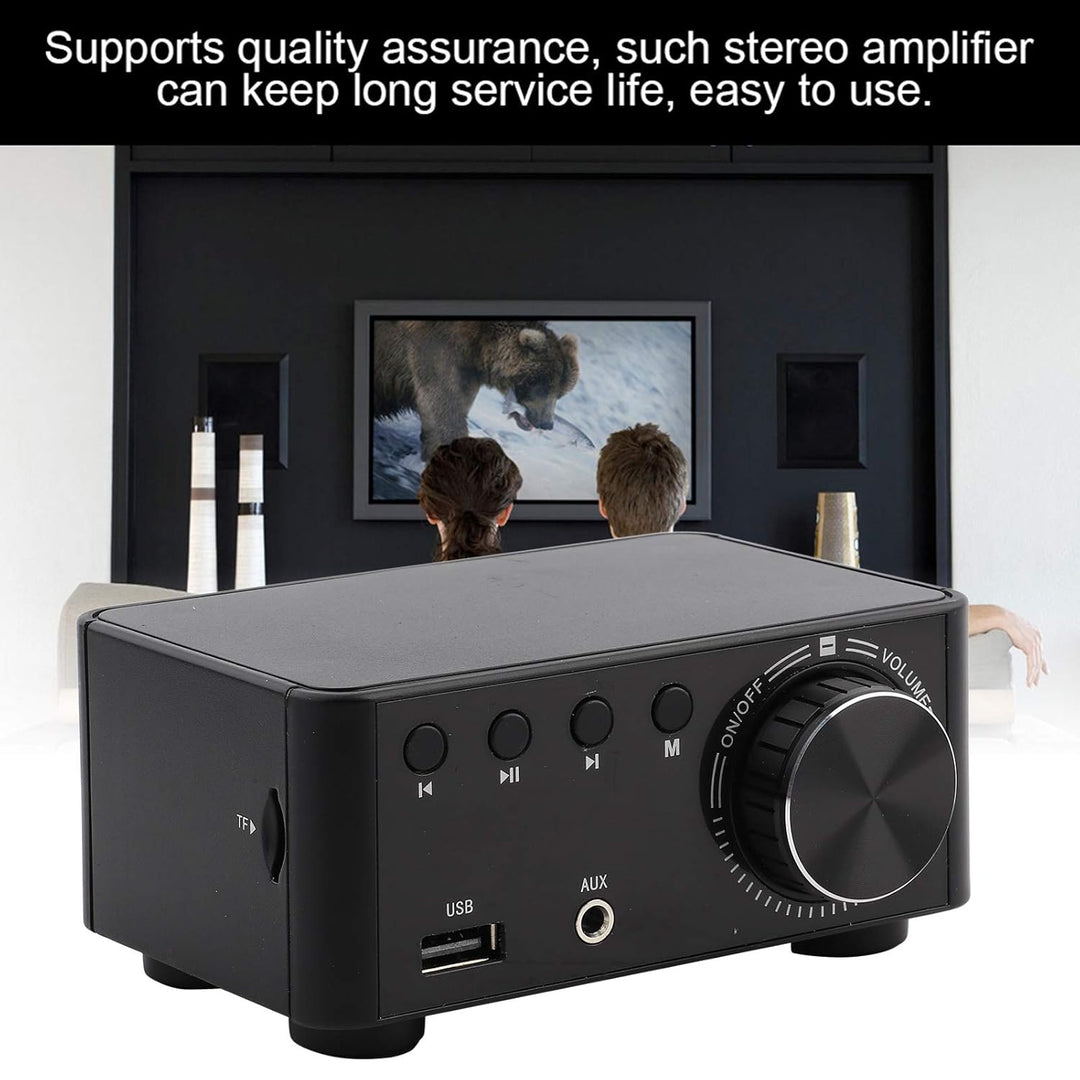 Bluetooth 5.0 Stereo Audio 2-Kanal-Verstärker Empfänger Mini-HiFi-Klasse Integrierter Verstärker für