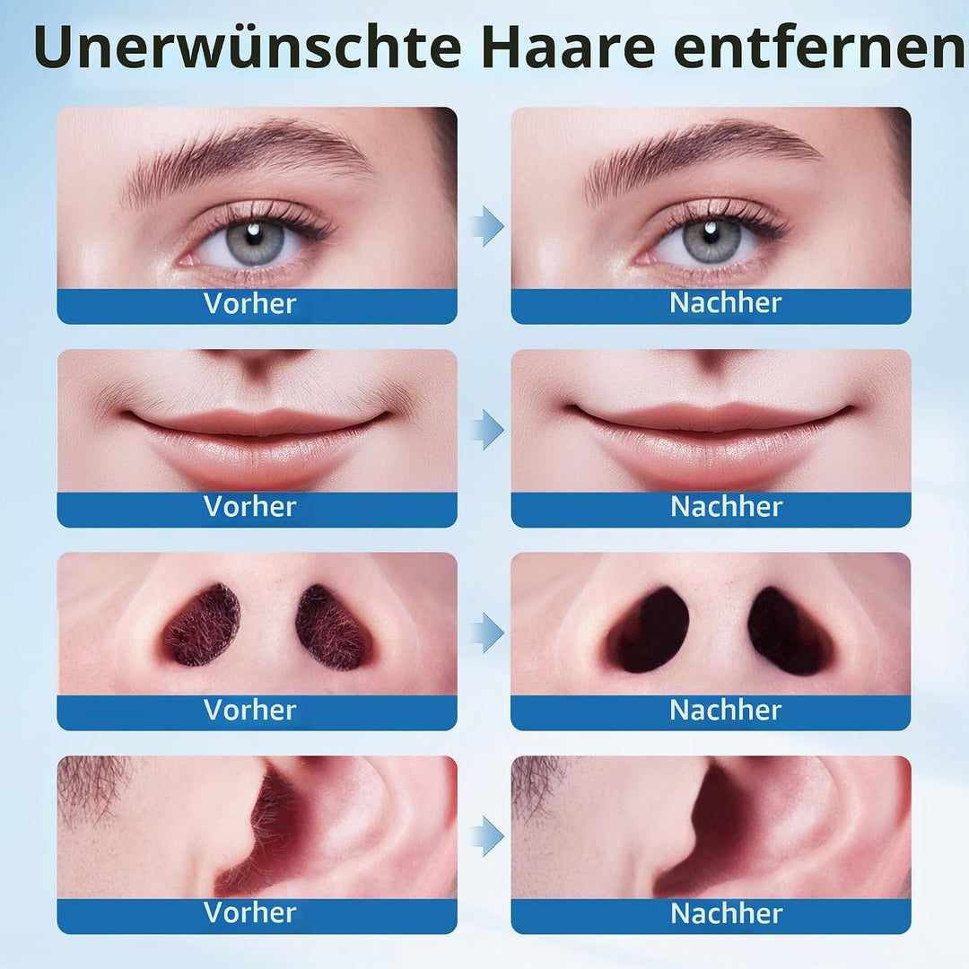 Beauty7 Nose Wax Kits Nasen Waxing Set Nasen- und Ohrenhaarentfernung Mini Wachswärmer Nasenwachs Se