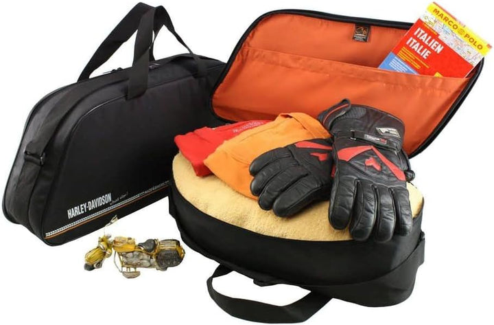 made4bikers Promotion-Bag: Bedruckte Koffer Innentaschen passend für Harley-Davidson Road King mit L