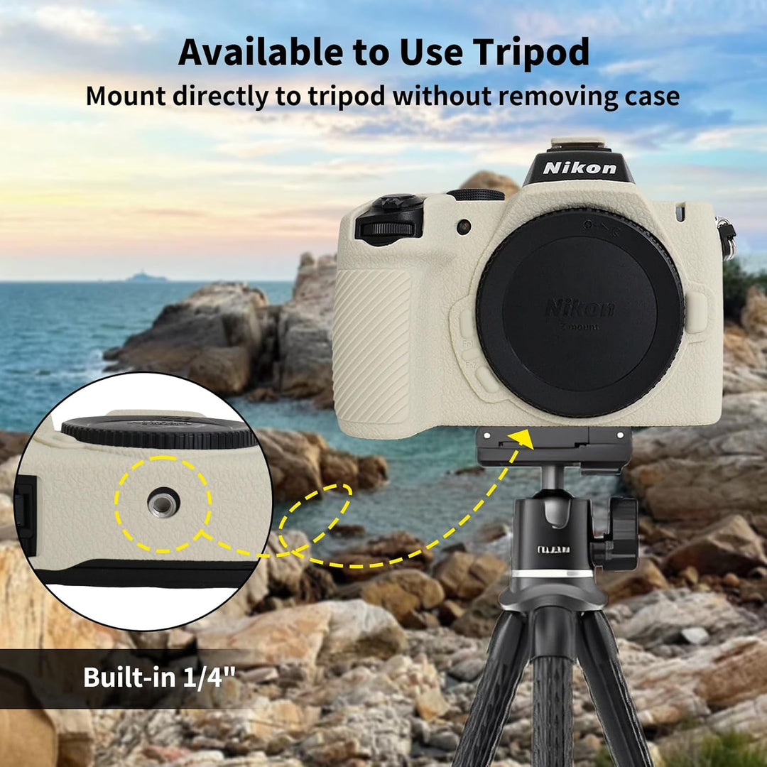 Rieibi Z50II Schutzhülle, mattiertes Silikon, Schutzhülle für spiegellose Nikon Z50II, Ganzkörper-Ka