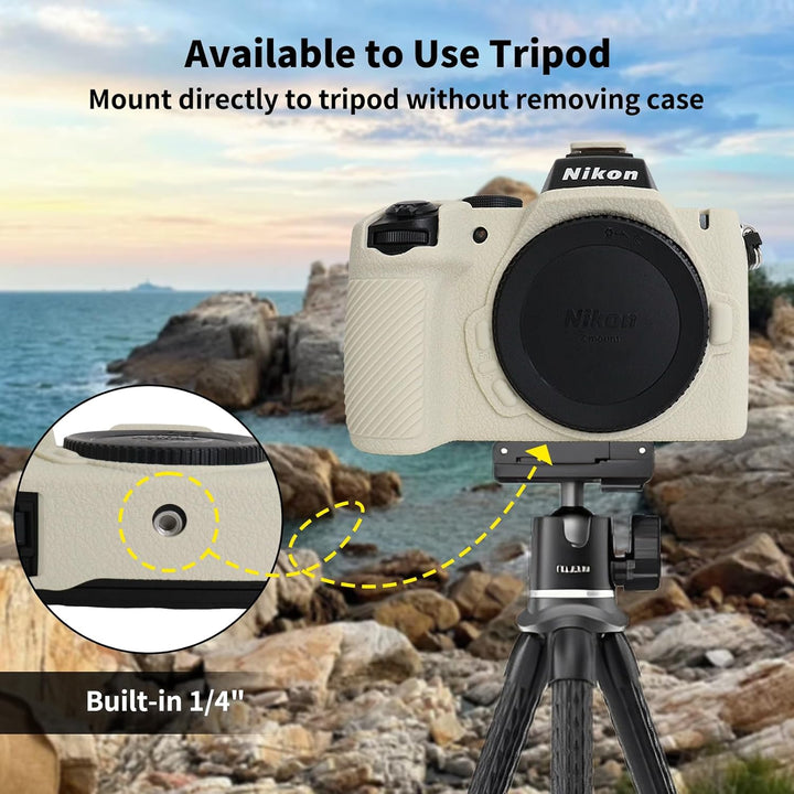 Rieibi Z50II Schutzhülle, mattiertes Silikon, Schutzhülle für spiegellose Nikon Z50II, Ganzkörper-Ka
