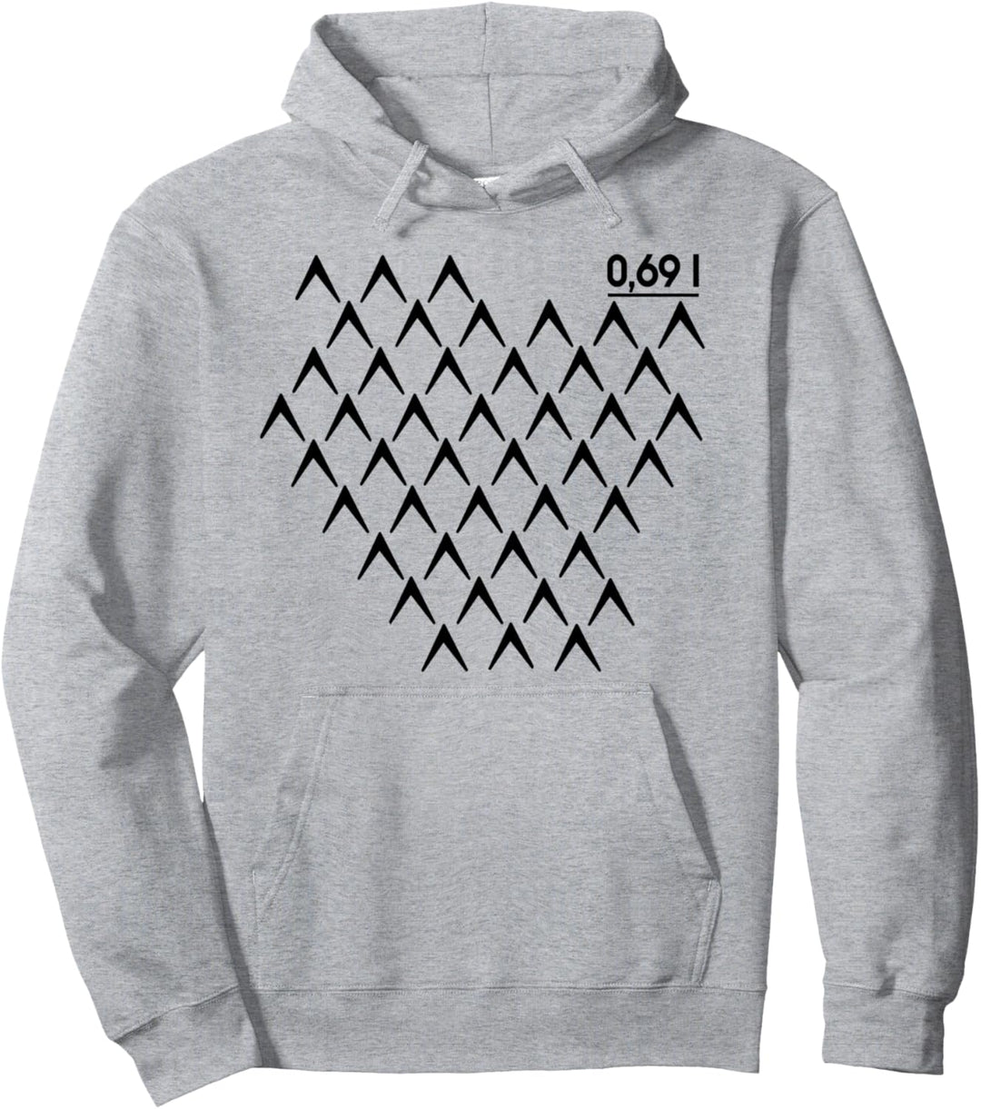 Frankfurt 069 Gerippt Abbelwoiglas Muster Äppler Bembel Pullover Hoodie