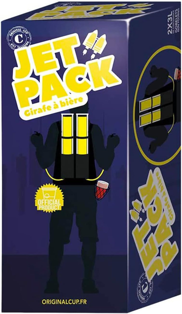 Doppelte Biergiraffe Jet Pack | Getränkespender | Rucksack | Premium Qualität | 2 Tanks | 2 x 3L Get