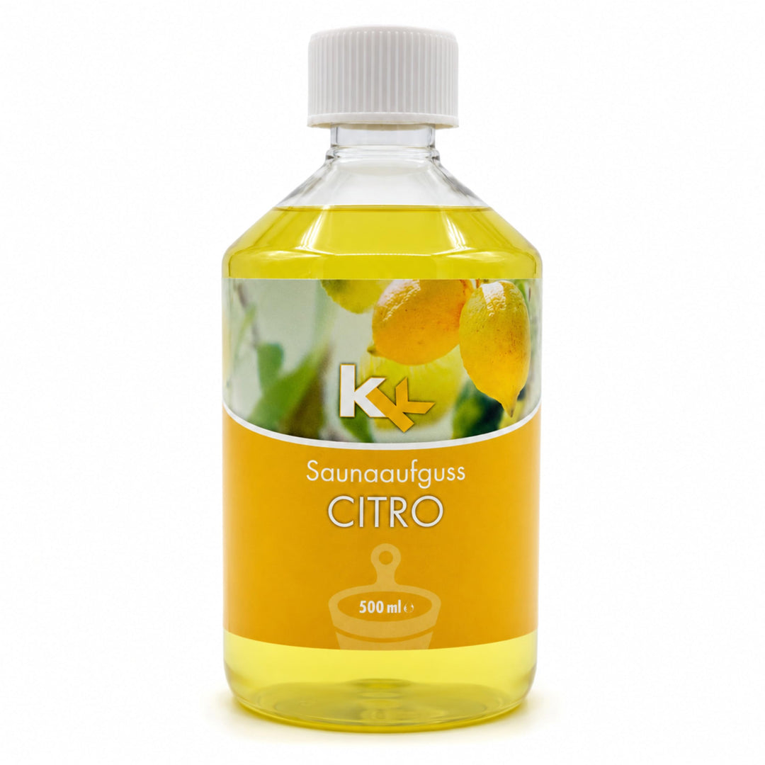 KK Sauna Aufguss Konzentrate PREMIUM | 500 ml Flasche | Made in Germany | Wellness für Zuhause | Cit