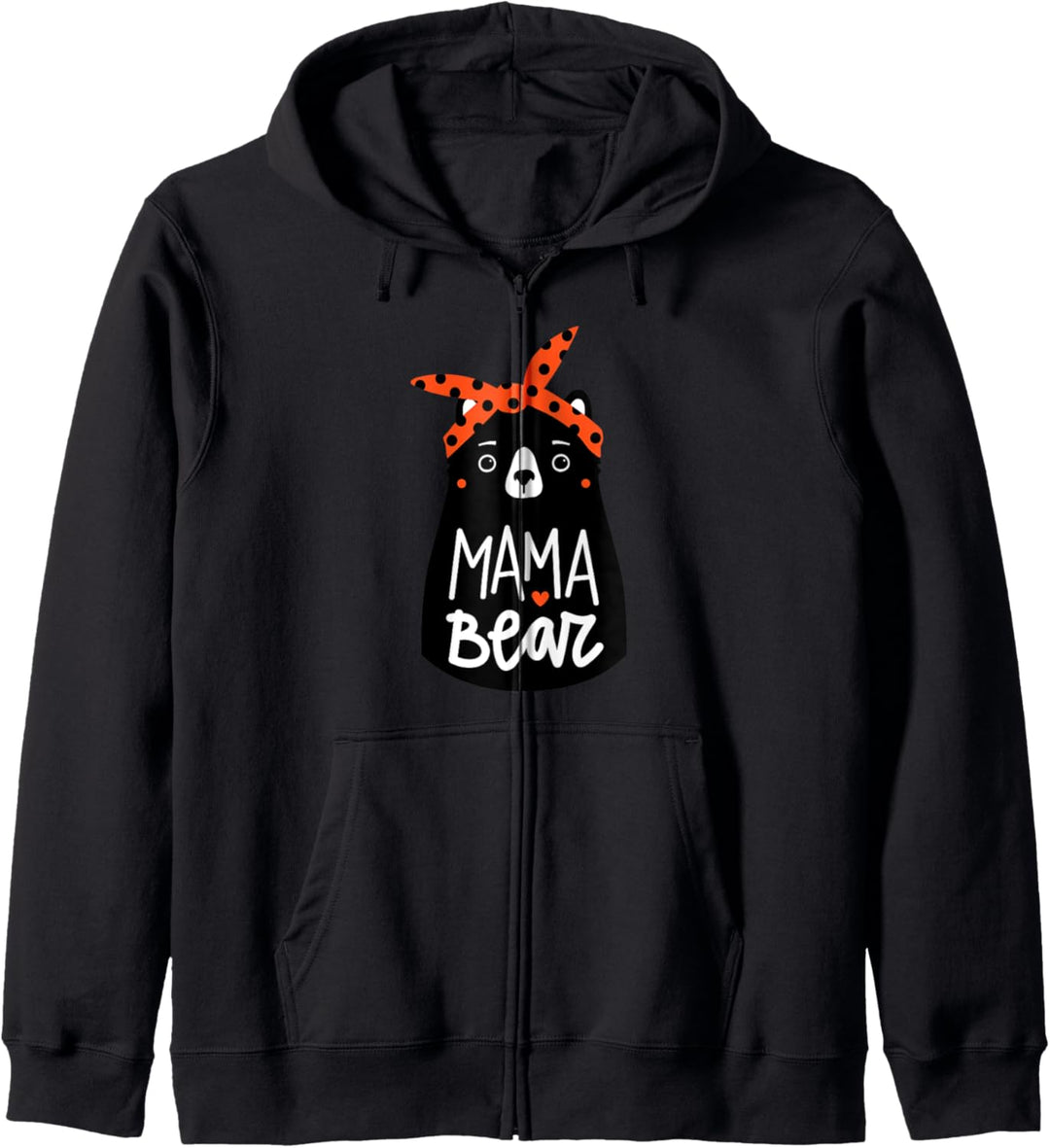 Mama Bear and Baby Cute Casual Woodsy Forest Animal Design Kapuzenjacke
