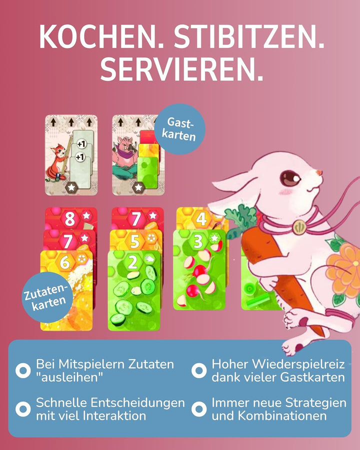 HeidelBär Games Umami - Unterhaltsames Kartenspiel mit appetitlichen Illustrationen - Einzigartiges