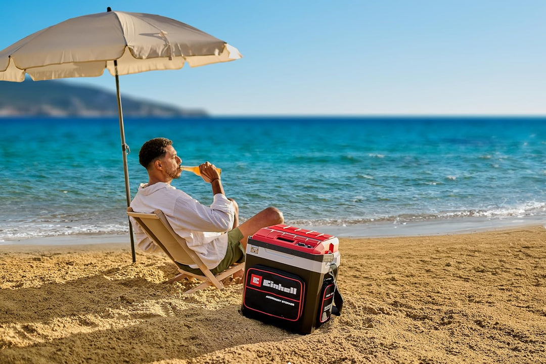 Einhell Akku-Kühlbox TE-COL 18/27 Li-Solo Power X-Change (18 V, 27 Liter, Kühlen und Warmhalten, Hyb