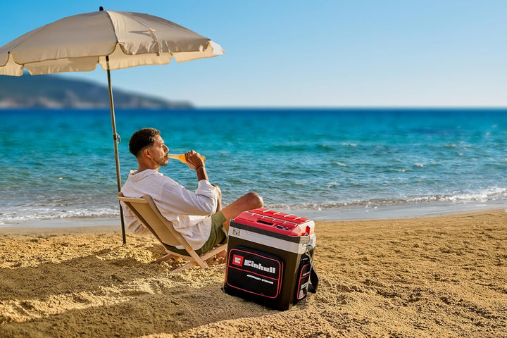 Einhell Akku-Kühlbox TE-COL 18/27 Li-Solo Power X-Change (18 V, 27 Liter, Kühlen und Warmhalten, Hyb