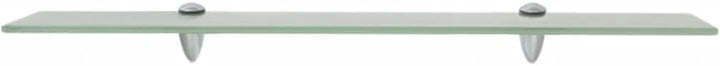 vidaXL Glasregal 70x10cm 8mm Wandregal Glasboden Glasablage Badregal Regal 70 x 10 cm Weiss, 70 x 10