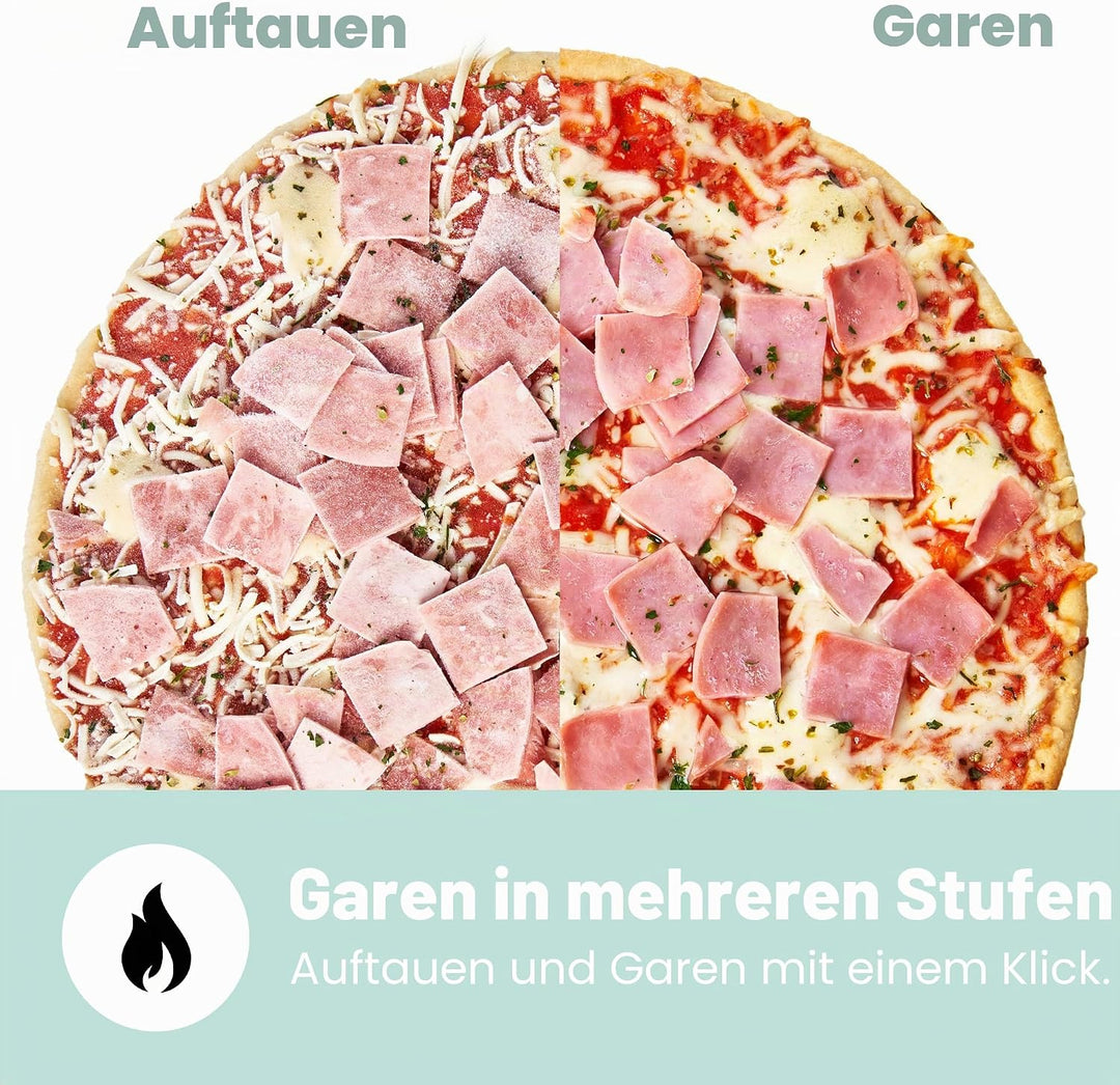 COMFEE' Digitale Mikrowelle, 700 W, 20 l, 6 voreingestellte Menüs, Express Cook, 11 Leistungsstufen,