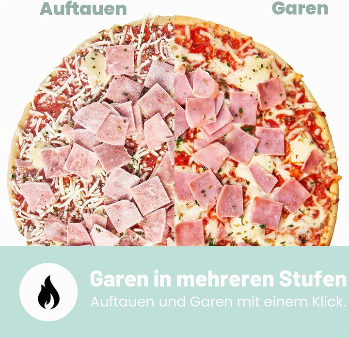 COMFEE' Digitale Mikrowelle, 700 W, 20 l, 6 voreingestellte Menüs, Express Cook, 11 Leistungsstufen,