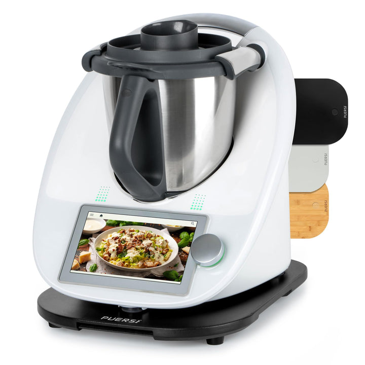 PUERSI Gleitbrett für Thermomix TM6/TM5, 2te Generation, Brett für Thermomix mit Rollen, Leicht Glei