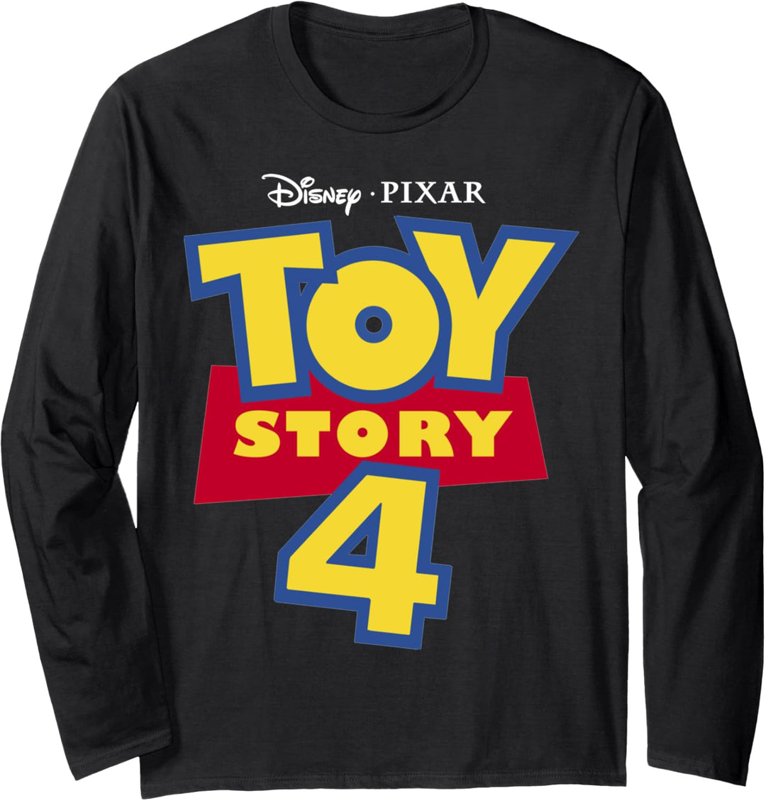 Disney Pixar Toy Story 4 Classic Bold Logo Langarmshirt