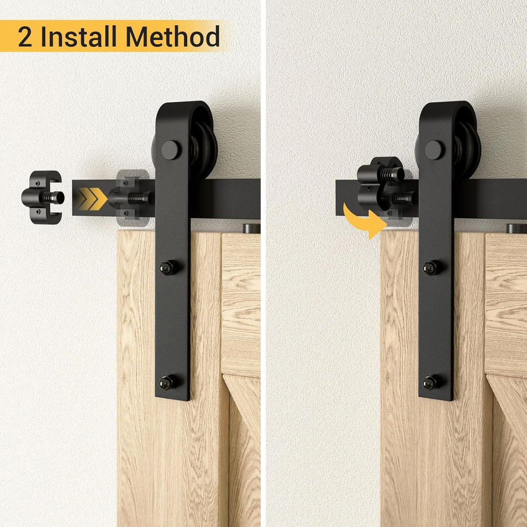 CCJH Schiebetürstopper für Scheunentürstopper, Scheunentürstopper, Hardware für obere Schiene, 1 Paa