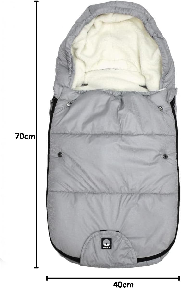 Dooky Footmuff for Pushchairs (Variation Parent) Silver Sky, Silver Sky