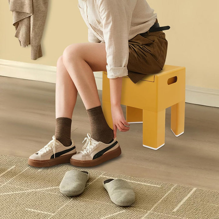 Sitzhocker mit Stauraum ABS, hoch belastbar 50‑100kg Klappdeckel | Freistehende Ausführung, modernes