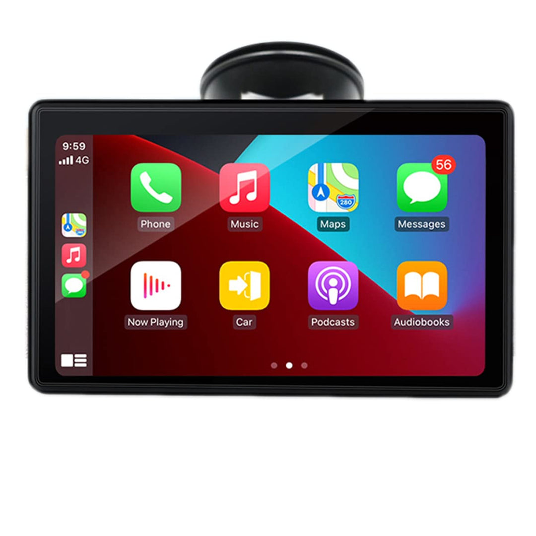 WEPARTICULAR Kabelloser Apple Carplayer Android Auto Monitor, 7-Zoll-Full-HD-Touchscreen, tragbarer