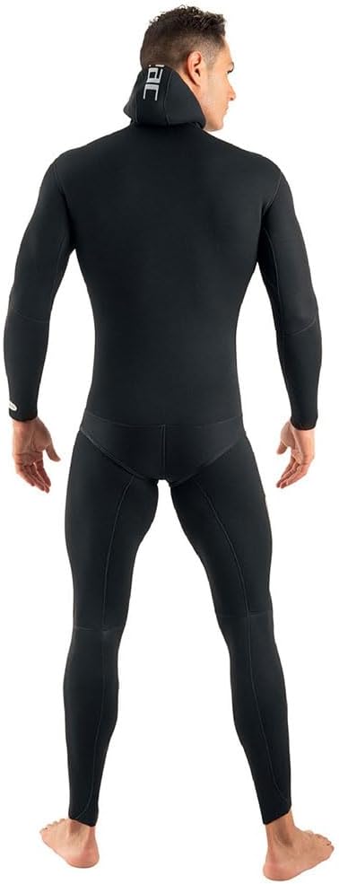 Seac Herren Black Shark Neoprenanzug für Tauch-und Apnoe-Angler, 5 mm, zweiteilig, mit Spaltfutter