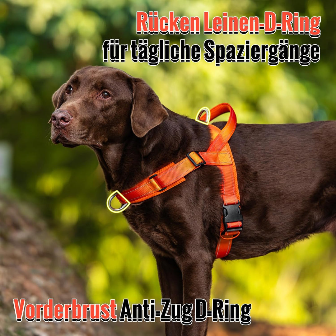Arblina Hundegeschirr, Anti-Zug Hundegeschirr für Mittelgrosse und Grosse Hunde, T-förmiges Anti Zie